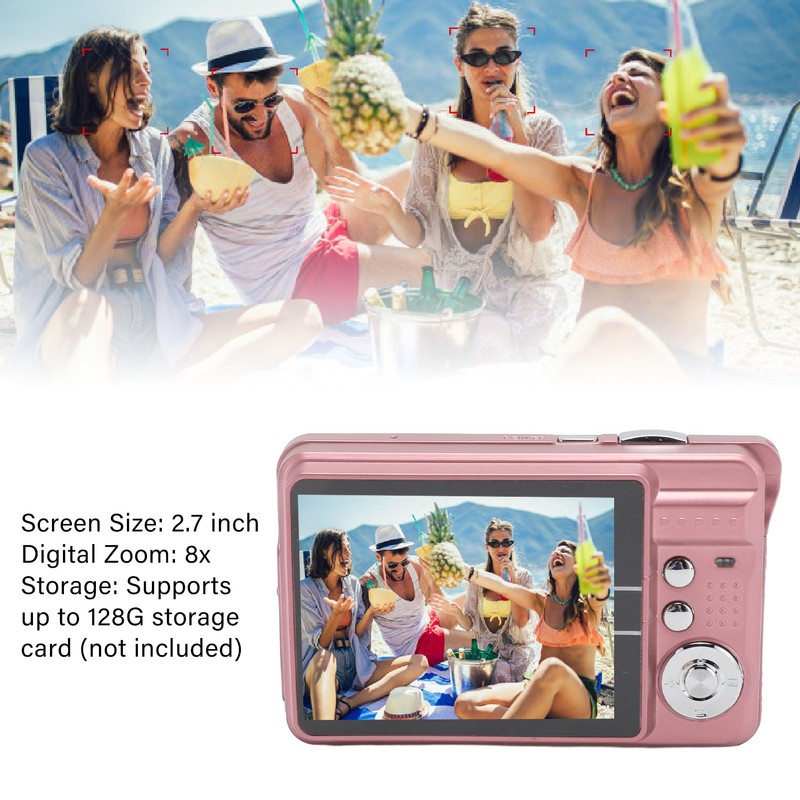 4K Digital Camera 48MP HD 2.7 Inch Screen 8X Zoom