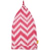 Masala Baby Girls' Knotted Chevron Hat - Pink/Orange - 6-12