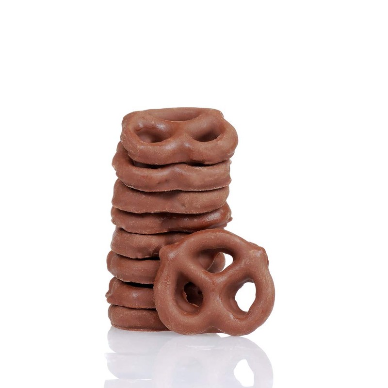 CrazyOutlet Gourmet Milk Chocolate Covered Mini Pretzels, Salted, Bulk Pack,