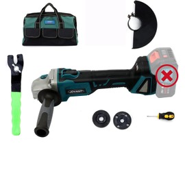 Cordless Angle Grinder, 7/8" Arbor, 4-1/2" to 5" Paddle Electric Angle Grinder Kit, 9000RPM Brushless Power Grinder for Cutting/Sharpening/Removing Rust -JOVANT (No Battery)