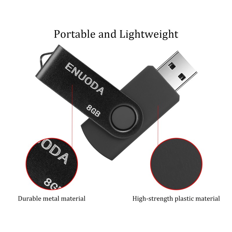 8GB Flash Drive ENUODA 1 Pack Thumb Drive 8GB USB