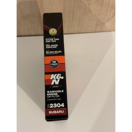 Subaru K&N Washable Engine Air Filter SA-2304 Select Subaru Outback 2004-2019.Seal