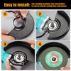 6.45" Angle Grinder Guard for 6"/5"/4-1/2"/4" Grinder Blades Wheel Disc