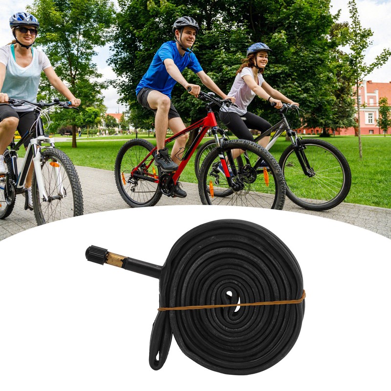 2 Pack 700x23C Bike Inner Tube 48mm Schrader Valve Butyl