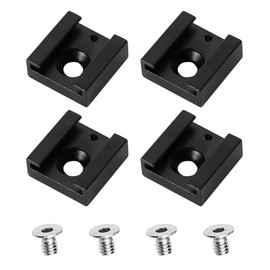 Tiardey 4 Pcs Cold Shoe Flash Adapter Hot Shoe Mount Hot Shoe Adapter Expanded Cold Shoe Mount For Camera DSLR Flash, Speedlight Camcorder Rigs