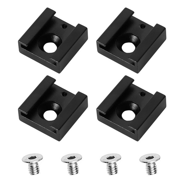 Tiardey 4 Pcs Cold Shoe Flash Adapter Hot Shoe Mount