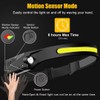 Headlamp Rechargeable, 230° Wide Beam Head Lamp LED with Motion