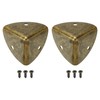 sourcing map 2 Pcs Decorative Box Corner Cover, 40mm Metal