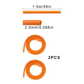 Bicycle 1.5 m / lot frame, housing damper, bicycles sound-absorbing cable, bicycles foam sleeve, for bicycle gearshift / brake / hydraulic hoses up to an outer diameter of 6 mm, orange