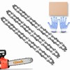 3 Pack Chainsaw Chain For 12 Inch (30cm) Bar,3/8" Lp
