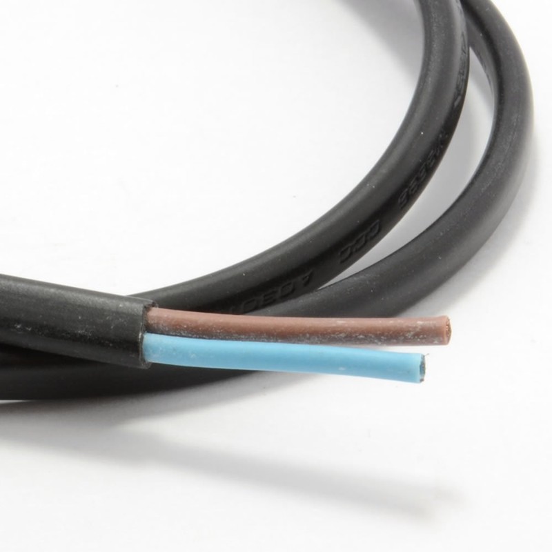 kenable Right Angle Figure 8 to Bare Wire Power Cord