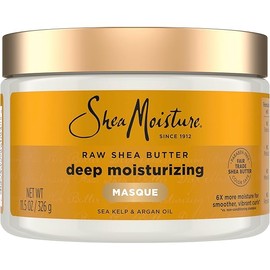 SheaMoisture Raw Shea Butter Deep Moisturizing Hair Masque, 11.5 fl oz - Deep Conditioner for Curly Hair to Moisturize and Renew, Sustainable, Organic, Cruelty-Free
