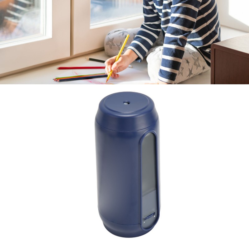 Electric Pencil Sharpener Full Automatic Dark Blue 2000mah Battery Rechargeable