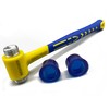 Rubber Mallet, BOOSDEN Double-Faced Rubber Mallet Hammer, Shockproof Anti-Slip Small