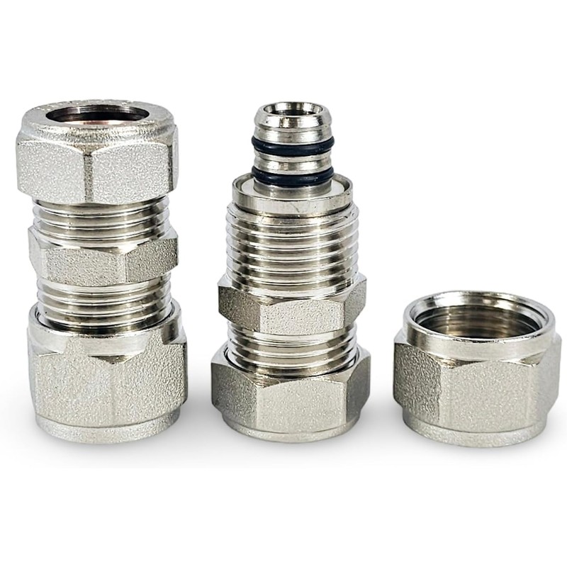 Adapter Reducer 16mm Barrier Pipe- 15mm Compression Copper Plastic (1)