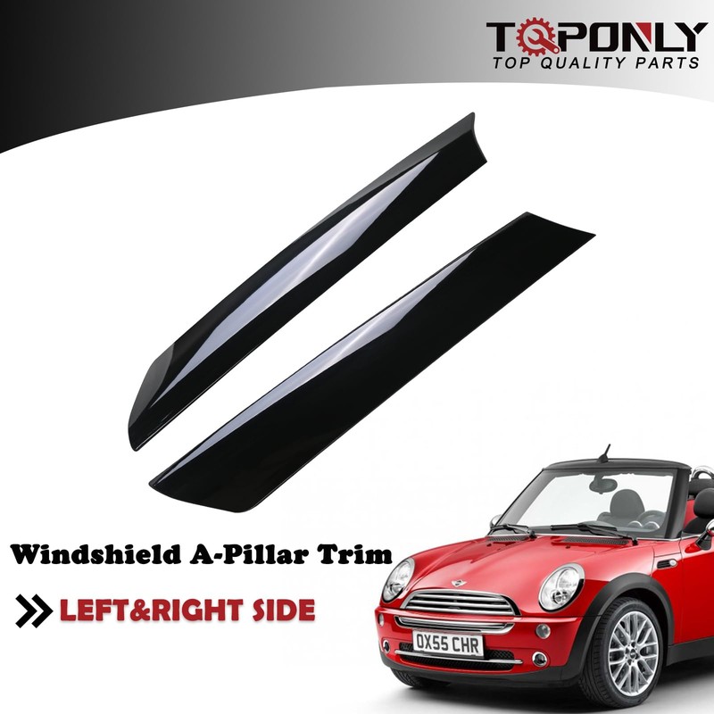 Windshield A Pillar Trim Molding (1 Pair) | Compatible with