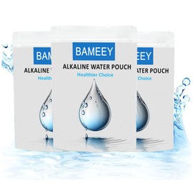 Alkaline Water Filter Pouch, Portable and Eco-Friendly Water Filter for On-The-Go Hydration, Water Filter System for Jugs & Pitchers Reduce Chlorine, limescale & impurities for Great Taste 3x400L