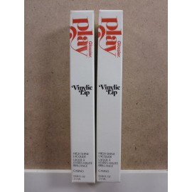 Glossier 2 Glossier Play Vinylic Lip High Shine Lacquer Color-Casino NIB Lot Discontinued