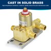 ZYGOLVQ Three Function Shower Valve with Trim Kit, Adjustable Water