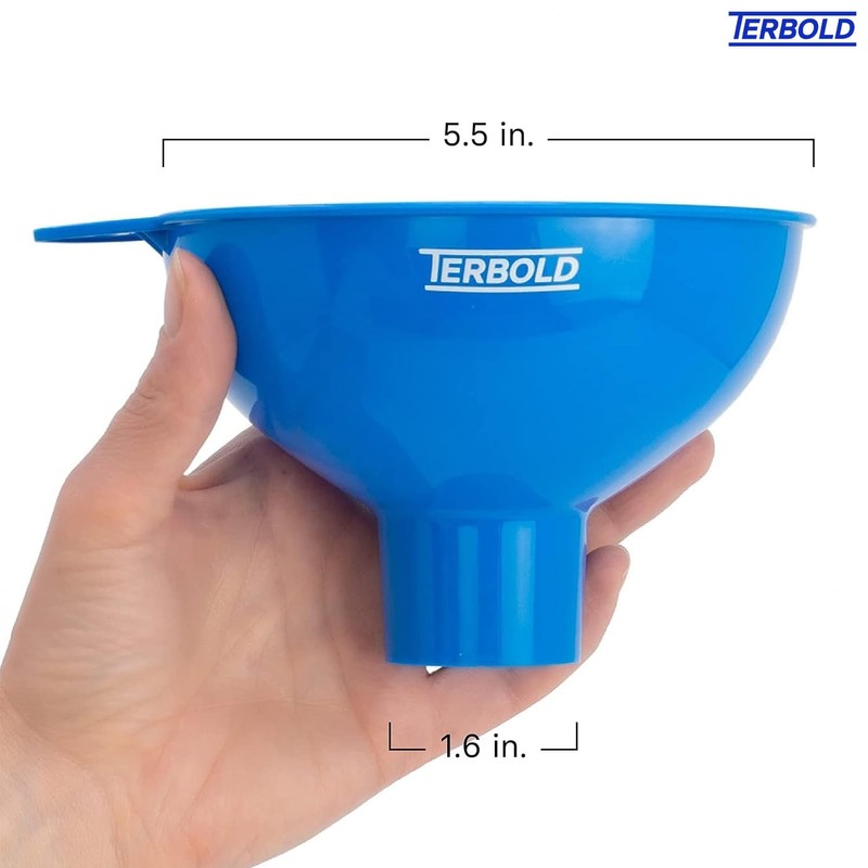 Terbold 3pc Wide Mouth Canning Funnels for Filling Bottles and