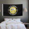US Army Veteran Emblem Flag 3x5 Ft Double Sided Printing