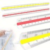 Plastic triangular scale, 30 cm scale ruler, plastic scale ruler,