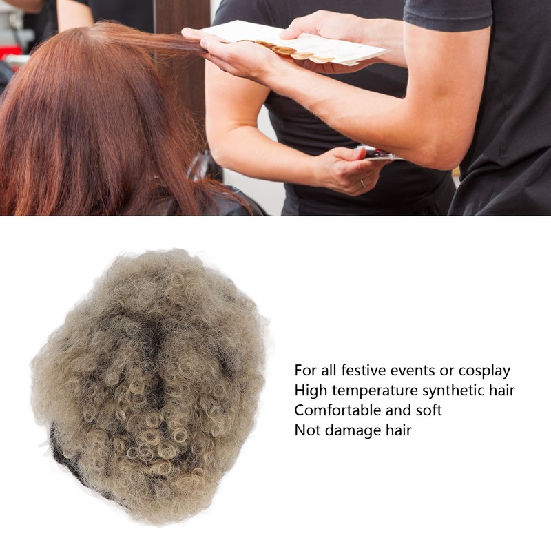 Short Curly Wig Fashion Soft Breathable Adjustable Cosplay Accessory Synthetic