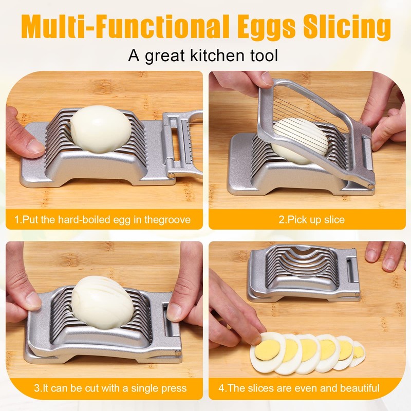Egg Cutter Stainless Steel Dishwasher Safe, Egg Divider, Potato Cutter,