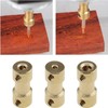 Pack of 5 Brass Shaft Coupling, Coupling Connector Sleeve, Shaft
