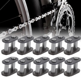 T8f Chain Master Link - 10 Piece Steel Connectors Lightweight Bicycle Chain Wear Resistance Master Link