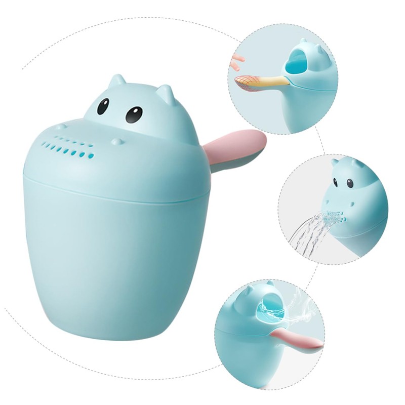Baluue Baby Shampoo Cup Baby Shower Spoon Small Animal Shampoo