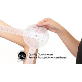 EMI 12” 360° ISOM Goniometer – Physical Therapy & Rehabilitation Tool for Range of Motion Tracking