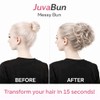 Juvabun Messy Bun 2.0 Reddish Blonde Hair Bun Extension Soft