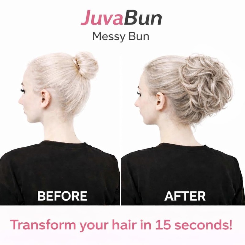 Juvabun Messy Bun 2.0 Reddish Blonde Hair Bun Extension Soft