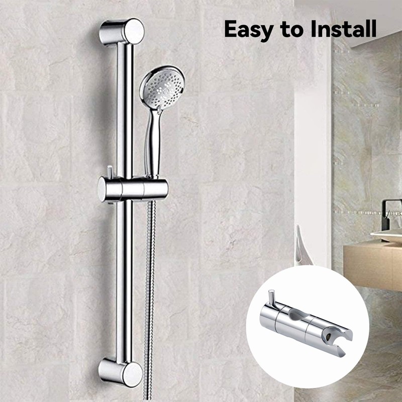 Shower Head Holder for Slide Bar, Universal 25mm Replacement Shower
