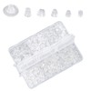 BIDEX 600 PCS Clear Silicone Backs for Studs and Droopy