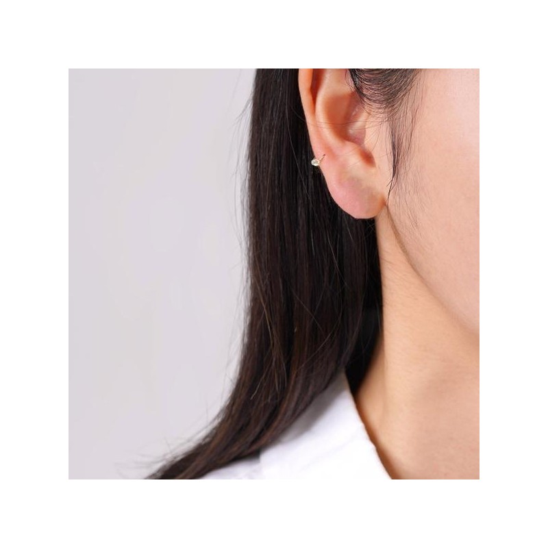 OST Basic Opal One Touch Silver Piercing (OTEP24706NWS) White /