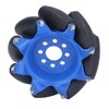 3in 45° Omnidirectional Wheel with 8 TPU Rubber Drive Rollers