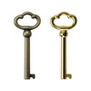 KY-2AB Universal Skeleton Key,Antique Brass Plated Hollow Barrel Skeleton Key