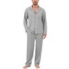 Marvmys Men's Sleep Sets,Cozy Pajamas Set Soft Sleepwear Long Sleeve