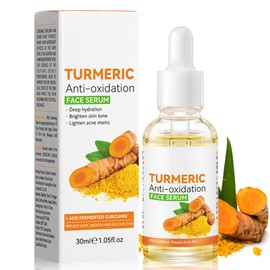 Turmeric Face Serum, Turmeric Anti-Wrinkle Facial Serum, Dark Spot Remover, Deep Nourish Moisturizing for Face & Body, Lighten Acne Marks, Brighten Skin Tone, 30ml*2