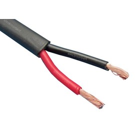electrosmart 2 Core Twin Red/Black Copper Automotive Auto Boat Cable Wire 2 x 0.5mm Thin Wall Flat Stranded 12V 24V 11 Amp (20m)
