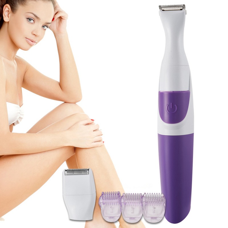 2 In 1 Women Hair Trimmer Electronic Washable Hair Trimmer