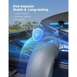 KEMIMOTO Boat Fenders Boat Bumpers for Docking with Locking Grooves for Pontoon, Quick-Release Clips for Easy Docking, Compatible with Large Boats 14-28ft, Pontoon Boat Accessories