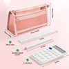 Xaoqin Transparent mesh Pencil case, Large Pencil case, Stationery Bag,