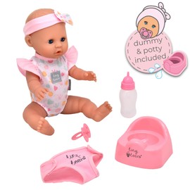 John Adams John Adams | Tiny Tears - Baby Classic - 38cm crying and wetting doll: One of the UK's best loved doll brands! | Nurturing Dolls | Ages 18m+
