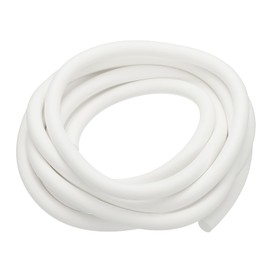 PATIKIL Silicone Foam Seal Strip, 3 M(9.8FT) 10mm(0.39") Dia Backer Rod Round High Density Solid Sponge Rubber Weather Stripping Cord for Sealing Gap Blocker Insulation, White