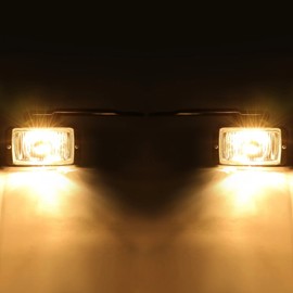 autofans Left & Right Fog Lights w/Bulbs For 1988 1989-2000 Chevy GMC C/K 1500 2500 3500