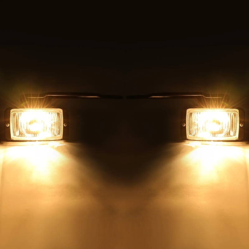 autofans Left & Right Fog Lights w/Bulbs For 1988 1989-2000