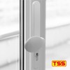 TSS UPVC Door Handles Set - Lever Moveable Pad -